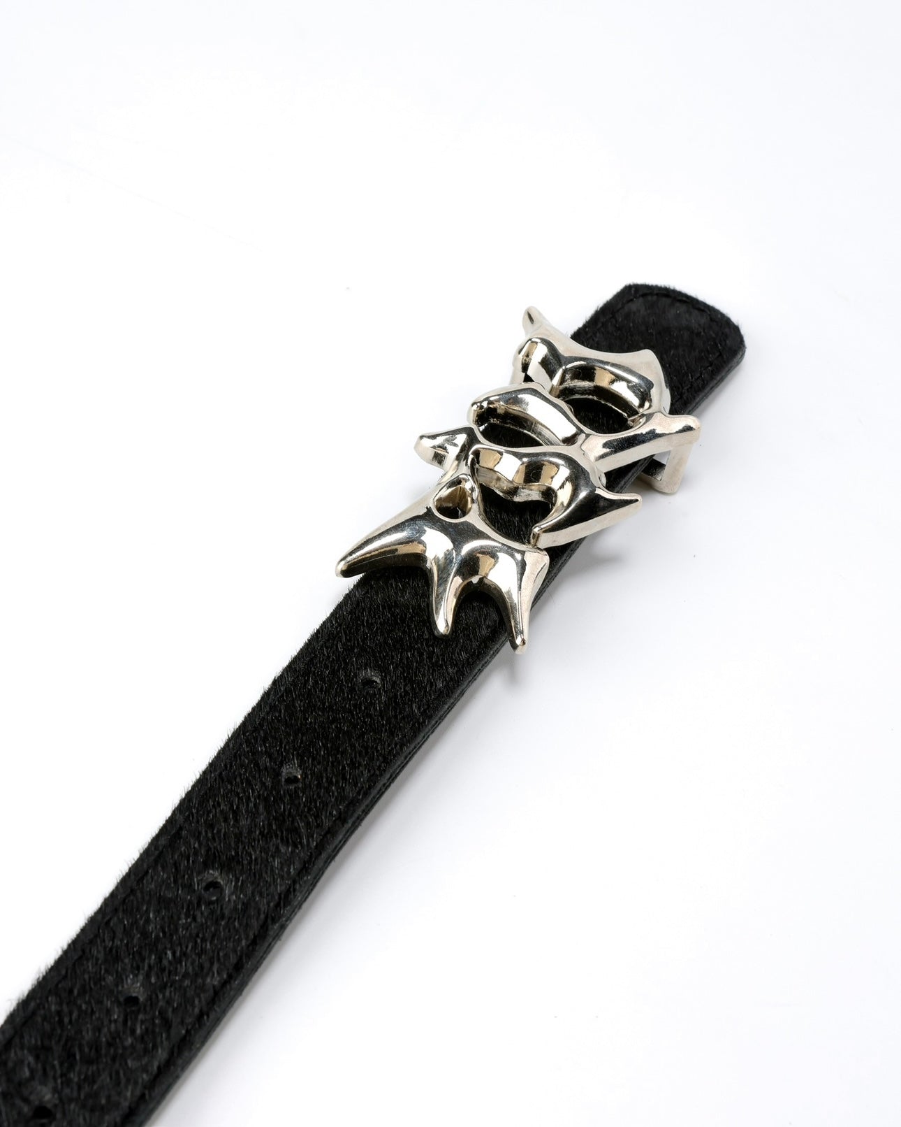 PILI Black Cowhide Leather Belt