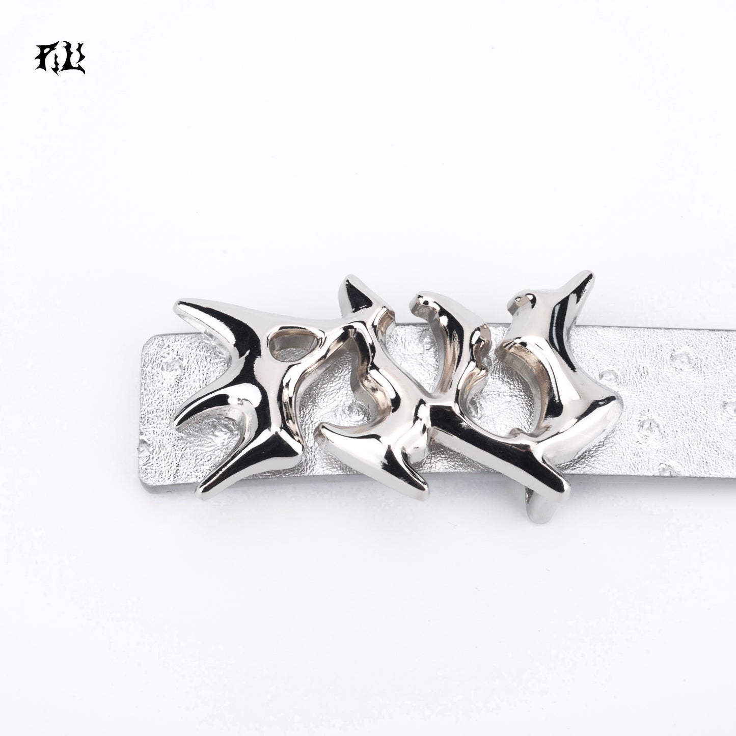 PILI Ostrich Print Belt